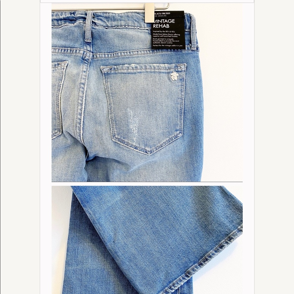 Black Orchid Mid-rise Skinny Flare Jeans Size 28